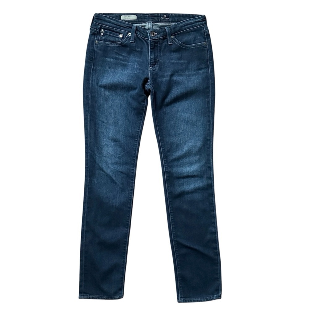 AG Adriano Goldschmied The Stilt Cigarette Low Rise Skinny Dark Denim Jeans 27R